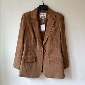 NWT Walter Baker Chic Caramel Suede Blazer size M